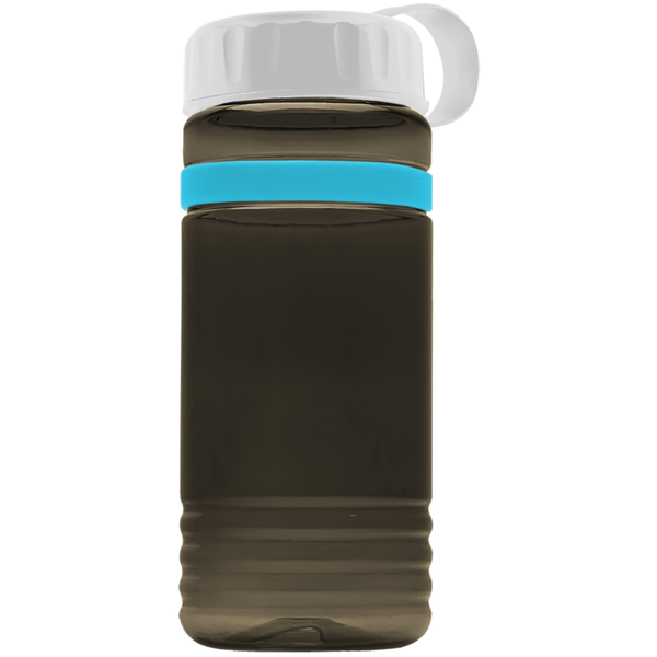 Grip Stripe Tritan™ Bottle, 20oz. - Tethered Lid