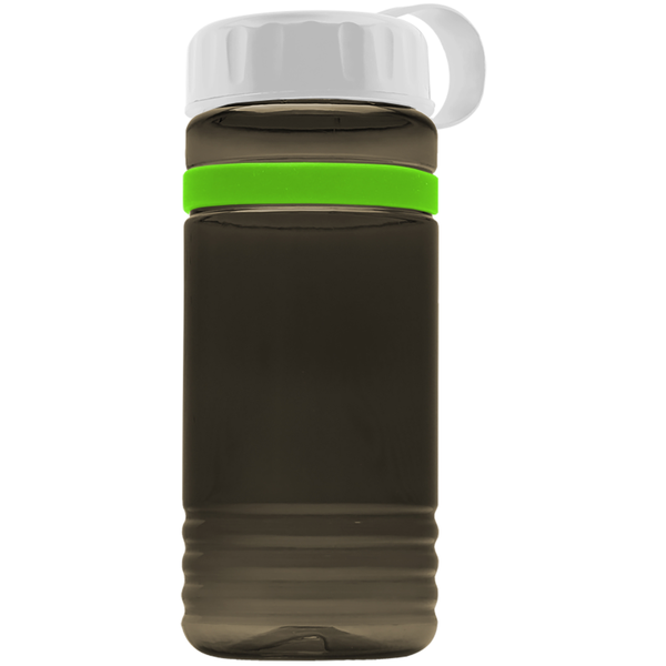 Grip Stripe Tritan™ Bottle, 20oz. - Tethered Lid