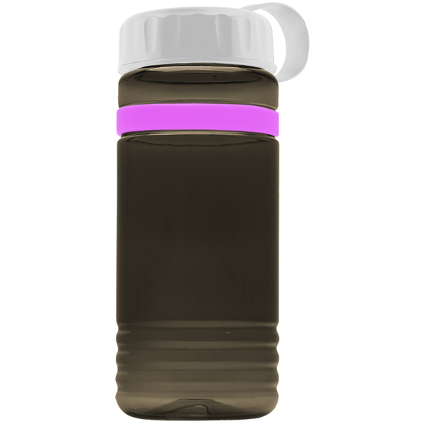 Grip Stripe Tritan™ Bottle, 20oz. - Tethered Lid