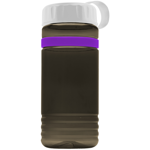 Grip Stripe Tritan™ Bottle, 20oz. - Tethered Lid