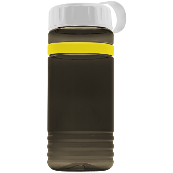 Grip Stripe Tritan™ Bottle, 20oz. - Tethered Lid