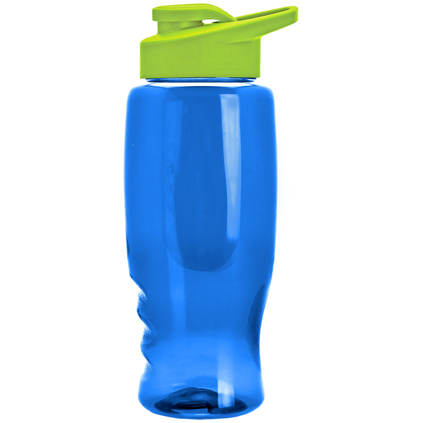 Transparent Grip Poly-Pure Sport Bottle, 27oz. - Drink Thru Lid