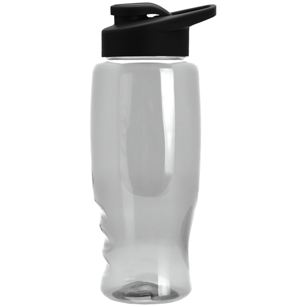Transparent Grip Poly-Pure Sport Bottle, 27oz. - Drink Thru Lid