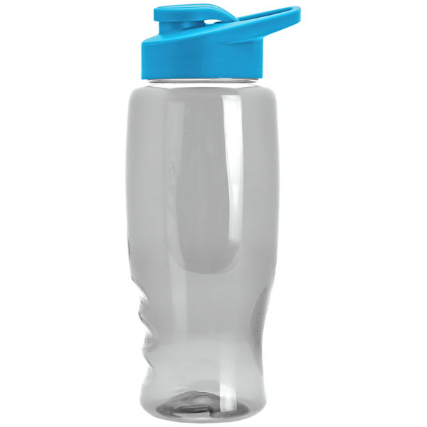 Transparent Grip Poly-Pure Sport Bottle, 27oz. - Drink Thru Lid
