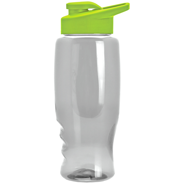 Transparent Grip Poly-Pure Sport Bottle, 27oz. - Drink Thru Lid