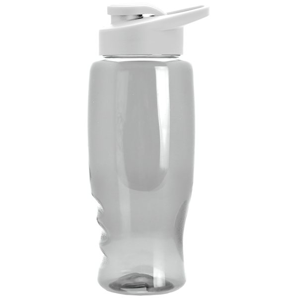 Transparent Grip Poly-Pure Sport Bottle, 27oz. - Drink Thru Lid
