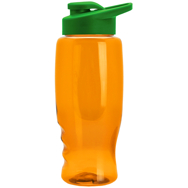 Transparent Grip Poly-Pure Sport Bottle, 27oz. - Drink Thru Lid