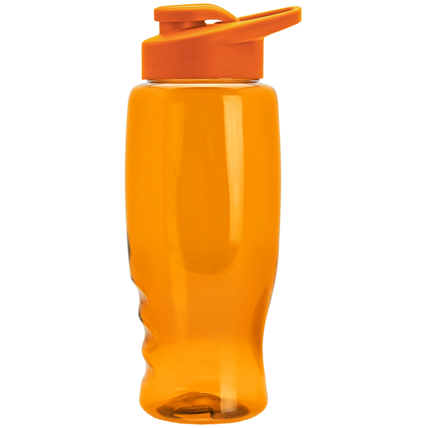 Transparent Grip Poly-Pure Sport Bottle, 27oz. - Drink Thru Lid