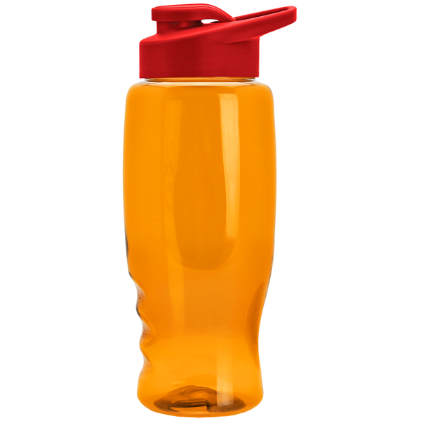 Transparent Grip Poly-Pure Sport Bottle, 27oz. - Drink Thru Lid