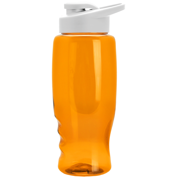 Transparent Grip Poly-Pure Sport Bottle, 27oz. - Drink Thru Lid