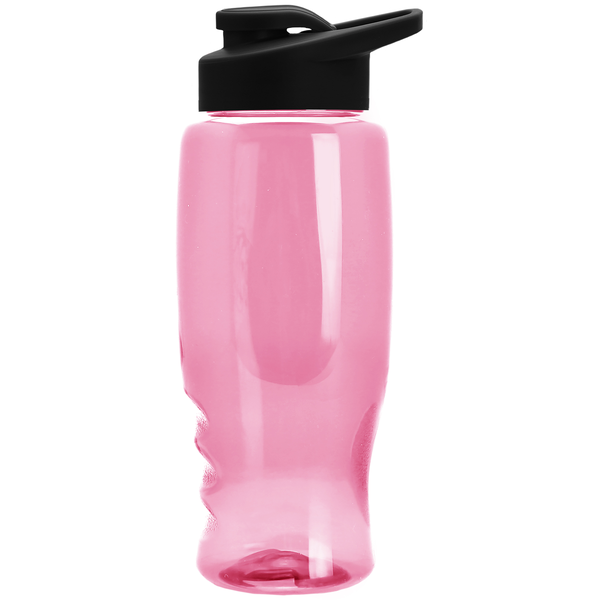 Transparent Grip Poly-Pure Sport Bottle, 27oz. - Drink Thru Lid
