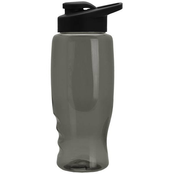 Transparent Grip Poly-Pure Sport Bottle, 27oz. - Drink Thru Lid