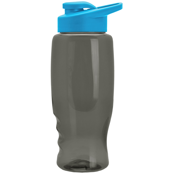 Transparent Grip Poly-Pure Sport Bottle, 27oz. - Drink Thru Lid