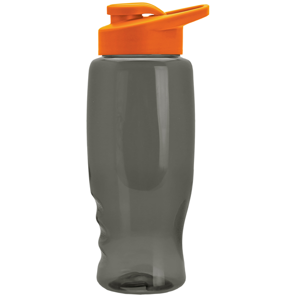 Transparent Grip Poly-Pure Sport Bottle, 27oz. - Drink Thru Lid