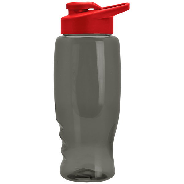 Transparent Grip Poly-Pure Sport Bottle, 27oz. - Drink Thru Lid