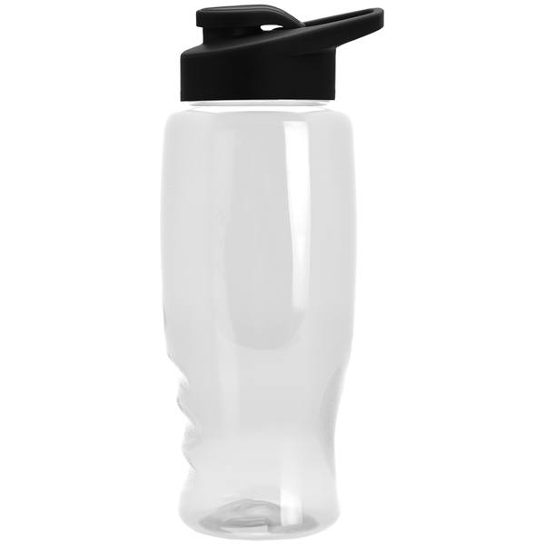Transparent Grip Poly-Pure Sport Bottle, 27oz. - Drink Thru Lid