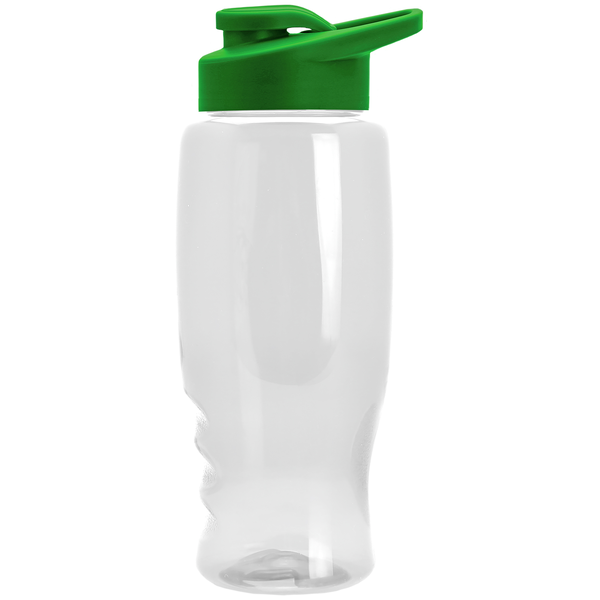 Transparent Grip Poly-Pure Sport Bottle, 27oz. - Drink Thru Lid