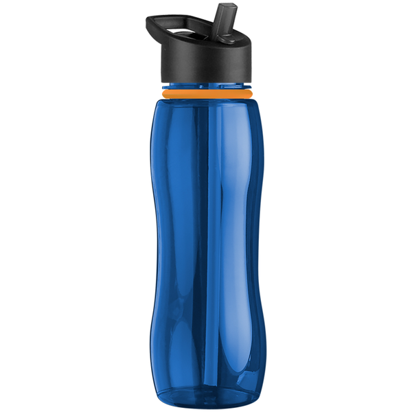 Slim Grip Ring Collar Tritan™ Bottle, 25oz. - Flip Straw Lid