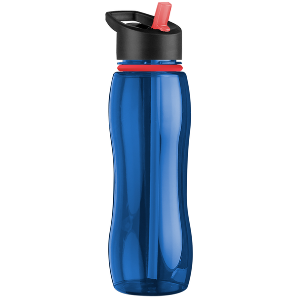 Slim Grip Ring Collar Tritan™ Bottle, 25oz. - Flip Straw Lid