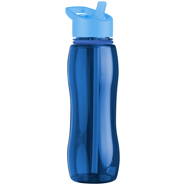 Slim Grip Ring Collar Tritan™ Bottle, 25oz. - Flip Straw Lid