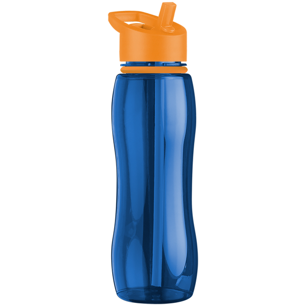 Slim Grip Ring Collar Tritan™ Bottle, 25oz. - Flip Straw Lid