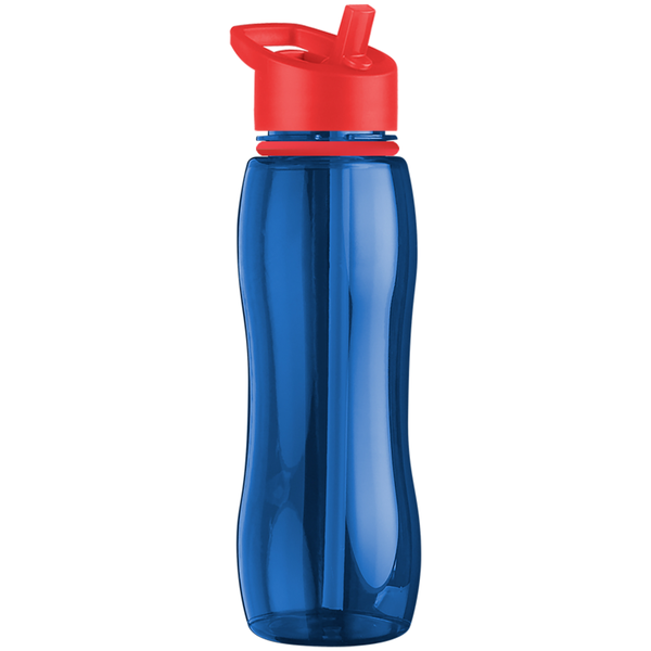 Slim Grip Ring Collar Tritan™ Bottle, 25oz. - Flip Straw Lid