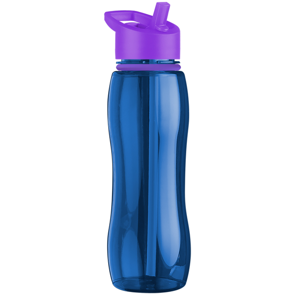 Slim Grip Ring Collar Tritan™ Bottle, 25oz. - Flip Straw Lid