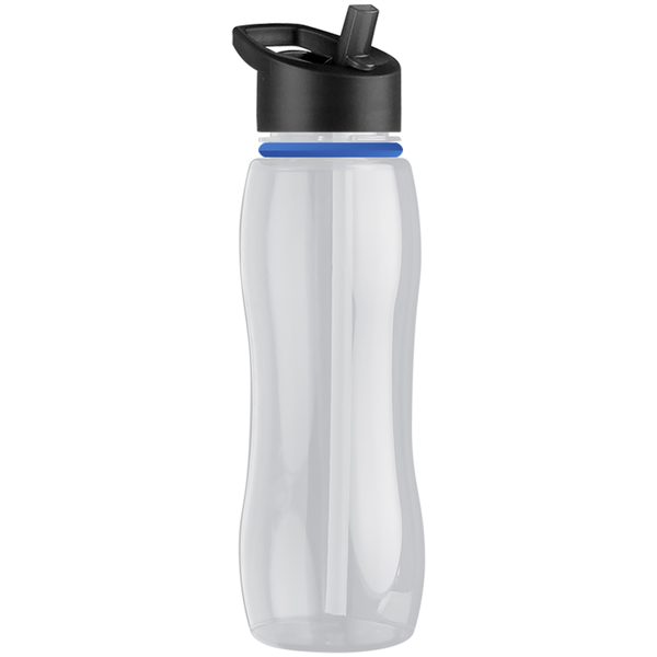 Slim Grip Ring Collar Tritan™ Bottle, 25oz. - Flip Straw Lid