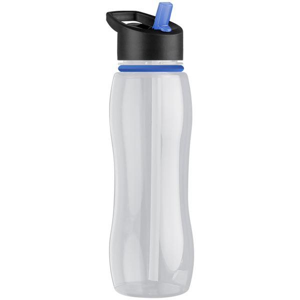 Slim Grip Ring Collar Tritan™ Bottle, 25oz. - Flip Straw Lid