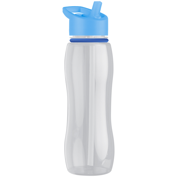 Slim Grip Ring Collar Tritan™ Bottle, 25oz. - Flip Straw Lid