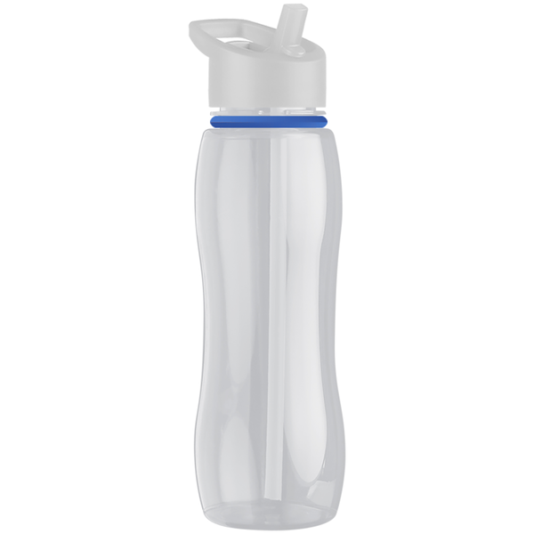 Slim Grip Ring Collar Tritan™ Bottle, 25oz. - Flip Straw Lid