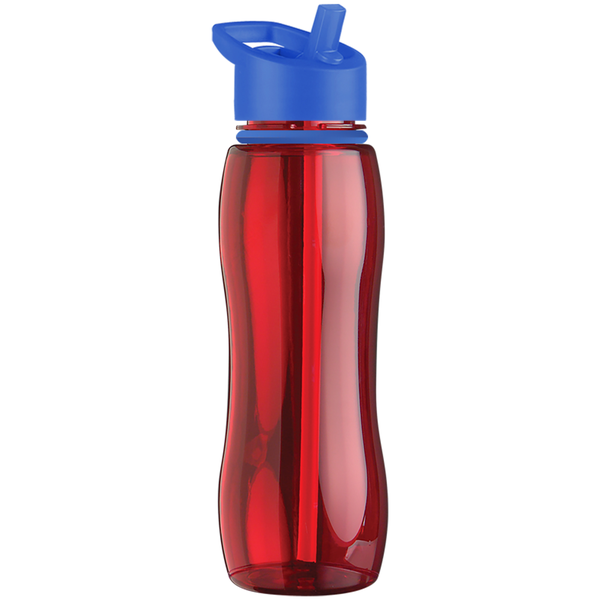 Slim Grip Ring Collar Tritan™ Bottle, 25oz. - Flip Straw Lid