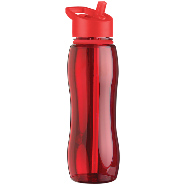 Slim Grip Ring Collar Tritan™ Bottle, 25oz. - Flip Straw Lid