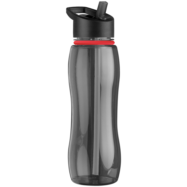 Slim Grip Ring Collar Tritan™ Bottle, 25oz. - Flip Straw Lid