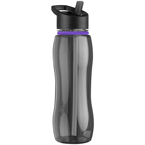 Slim Grip Ring Collar Tritan™ Bottle, 25oz. - Flip Straw Lid