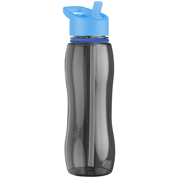 Slim Grip Ring Collar Tritan™ Bottle, 25oz. - Flip Straw Lid