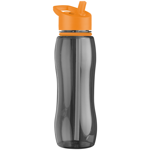 Slim Grip Ring Collar Tritan™ Bottle, 25oz. - Flip Straw Lid