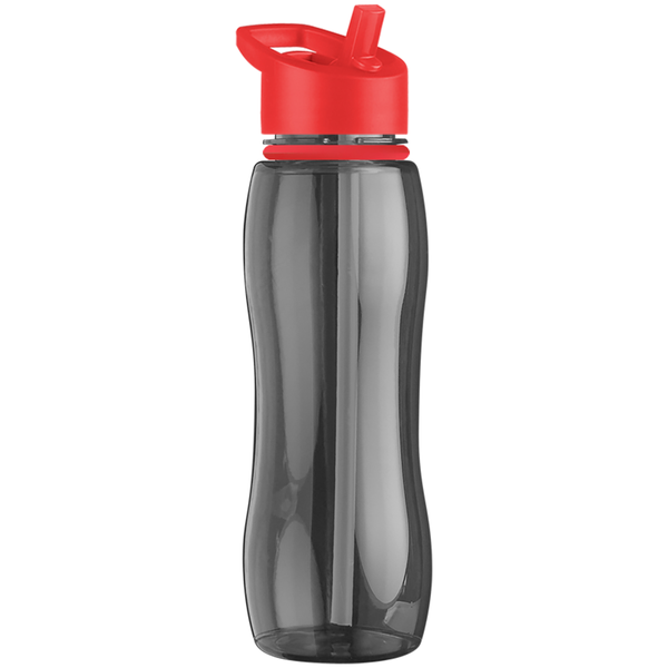 Slim Grip Ring Collar Tritan™ Bottle, 25oz. - Flip Straw Lid