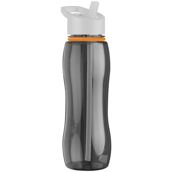Slim Grip Ring Collar Tritan™ Bottle, 25oz. - Flip Straw Lid