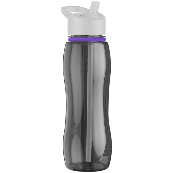 Slim Grip Ring Collar Tritan™ Bottle, 25oz. - Flip Straw Lid