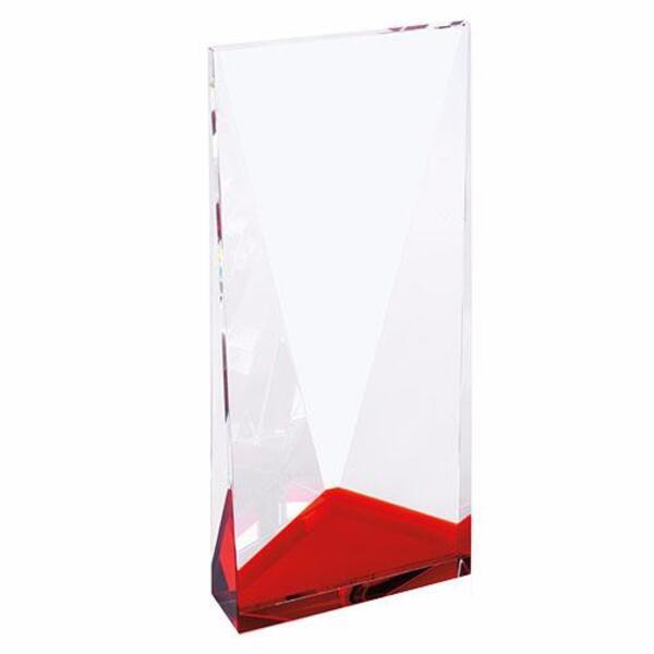 Color Accent Crystal Tower Award, 7-7/8"