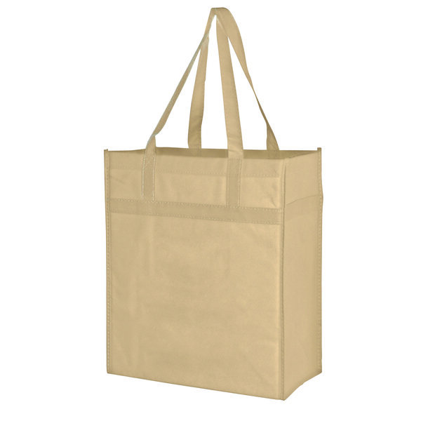 Deluxe Heavy Duty Non-Woven Market Tote with Poly Board Insert