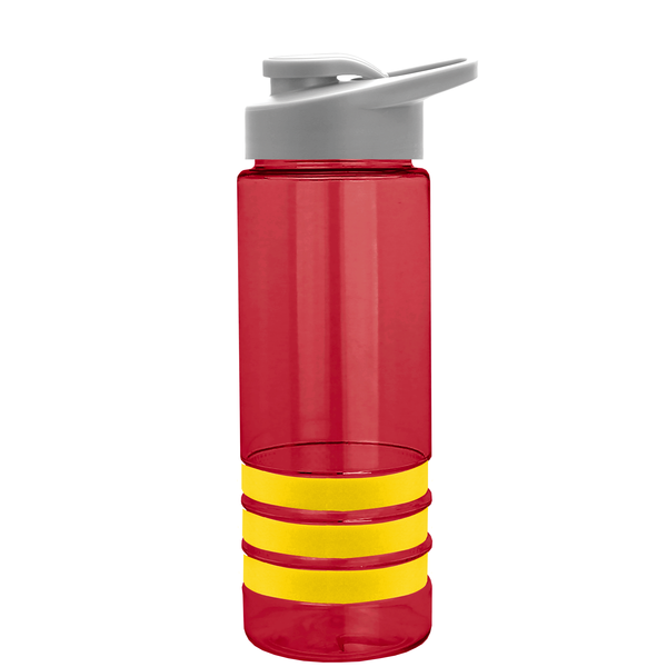 Sergeant Tritan™ Stripe Bottle, 24oz. - Drink Thru Lid