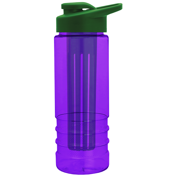 Salute Infuser Tritan™ Bottle, 24oz. - Drink Thru Lid