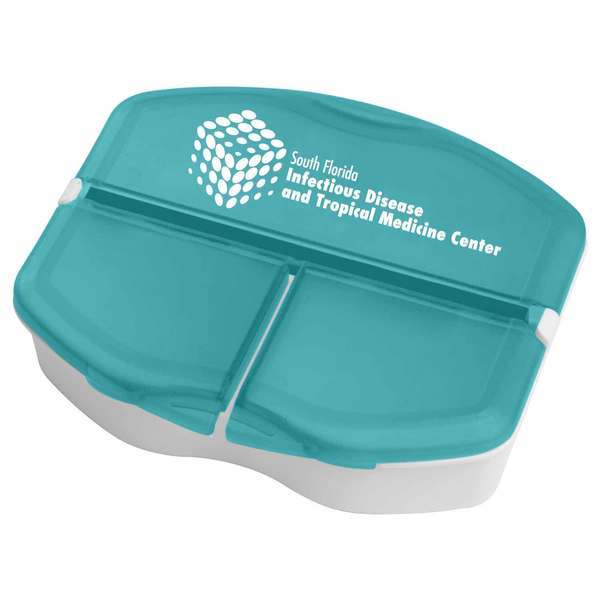 Tri-Minder Pocket Pill Box, Three Compartment