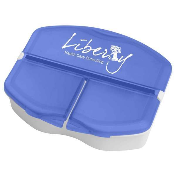 Tri-Minder Pocket Pill Box, Three Compartment