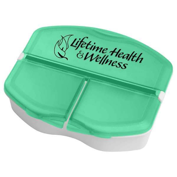 Tri-Minder Pocket Pill Box, Three Compartment