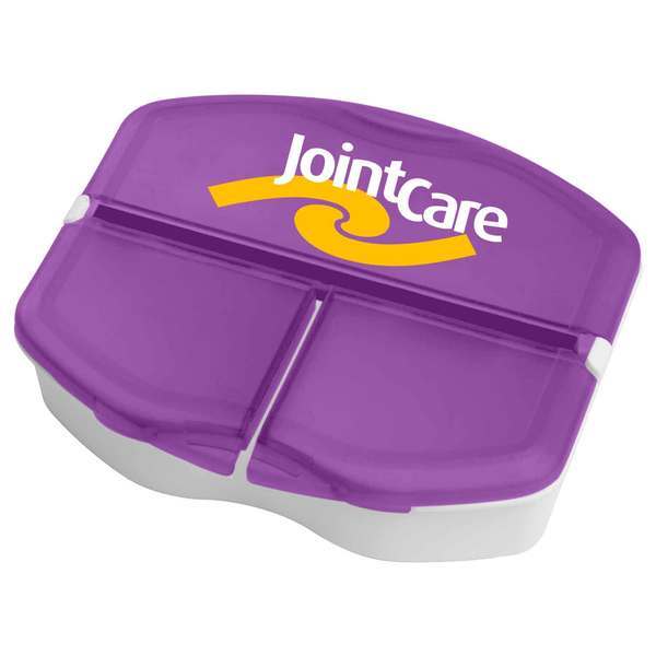 Tri-Minder Pocket Pill Box, Three Compartment