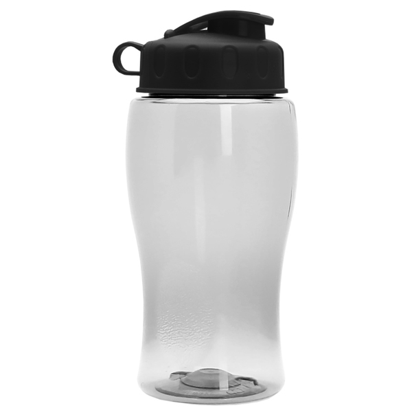 Mini Transparent Sports Bottle, 18oz. - Flip Top Lid
