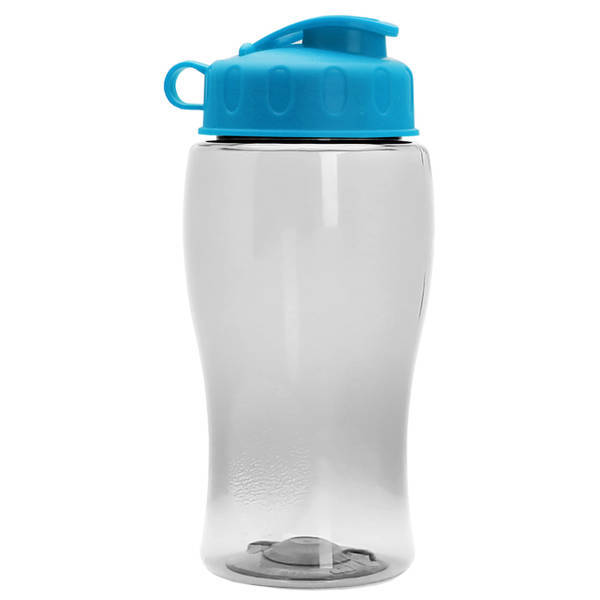 Mini Transparent Sports Bottle, 18oz. - Flip Top Lid